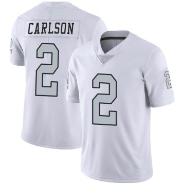 Daniel Carlson Men's White Limited Color Rush Jersey