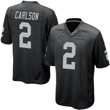 Daniel Carlson Youth Black Game Team Color Jersey