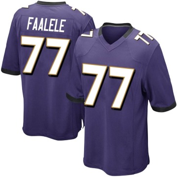 Daniel Faalele Men's Purple Game Team Color Jersey