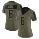 Danny Gray Women's Gray Limited Olive 2021 Salute To Service Jersey