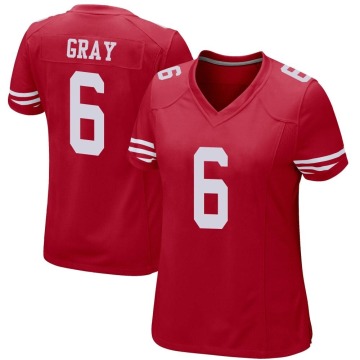 Danny Gray Women's Red Game Team Color Jersey