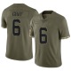 Danny Gray Youth Gray Limited Olive 2022 Salute To Service Jersey