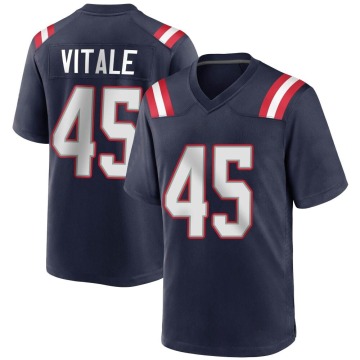 Danny Vitale Youth Navy Blue Game Team Color Jersey