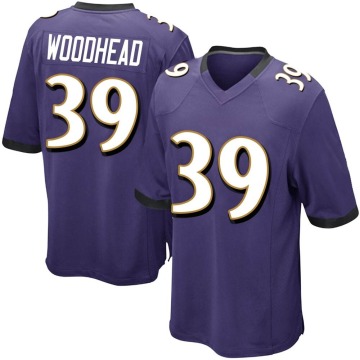 Danny Woodhead Youth Purple Game Team Color Jersey
