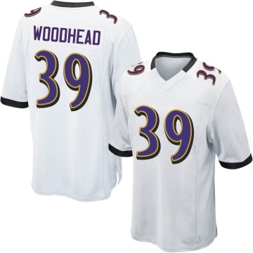 Danny Woodhead Youth White Game Jersey