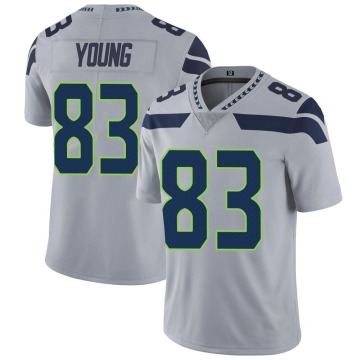Dareke Young Youth Gray Limited Alternate Vapor Untouchable Jersey