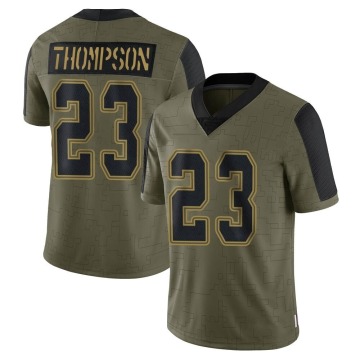Darian Thompson Men's Olive Limited 2021 Salute To Service Jersey