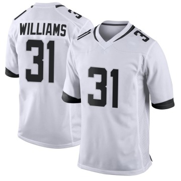 Darious Williams Youth White Game Jersey