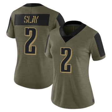 Darius Slay Women's Olive Limited 2021 Salute To Service Jersey