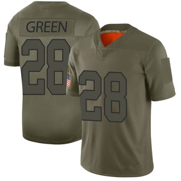 Darrell Green Youth Green Limited Camo 2019 Salute to Service Jersey