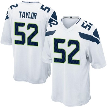 Darrell Taylor Men's White Game Jersey