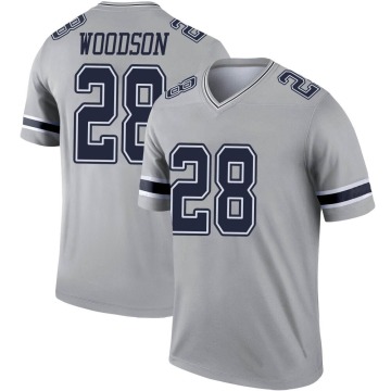 Darren Woodson Youth Gray Legend Inverted Jersey