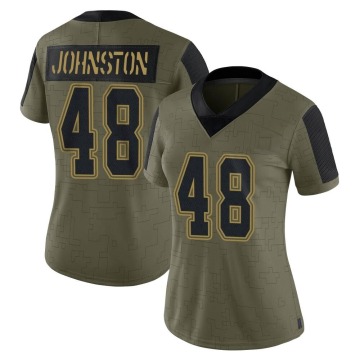 Daryl Johnston Women's Olive Limited 2021 Salute To Service Jersey