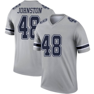 Daryl Johnston Youth Gray Legend Inverted Jersey