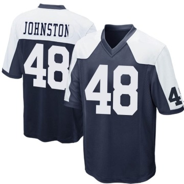 Daryl Johnston Youth Navy Blue Game Throwback Jersey
