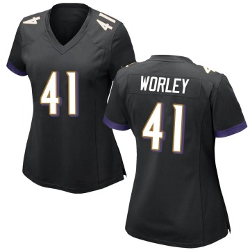 Daryl Worley Women's Black Game Jersey