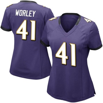Daryl Worley Women's Purple Limited Team Color Vapor Untouchable Jersey