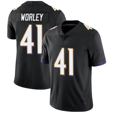 Daryl Worley Youth Black Limited Alternate Vapor Untouchable Jersey