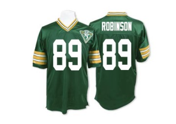 Dave Robinson Men's Green Authentic Team Color 75TH Hall of Famers Throwback Jersey