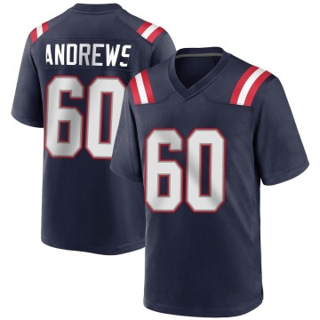 David Andrews Youth Navy Blue Game Team Color Jersey