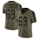 David Bakhtiari Youth Olive Limited 2021 Salute To Service Jersey
