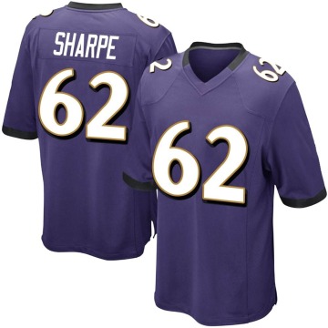 David Sharpe Men's Purple Game Team Color Jersey