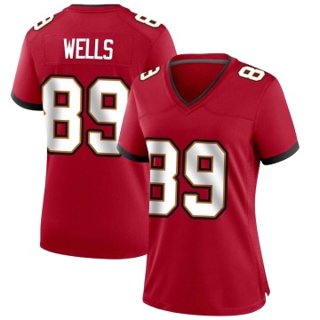 David Wells Women's Red Game Team Color Jersey