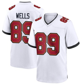 David Wells Youth White Game Jersey