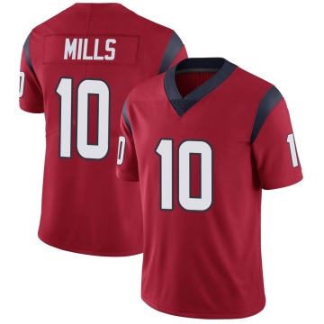 Davis Mills Men's Red Limited Alternate Vapor Untouchable Jersey
