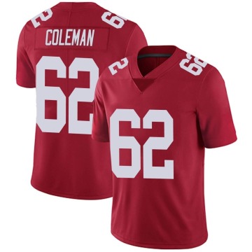Davon Coleman Youth Red Limited Alternate Vapor Untouchable Jersey