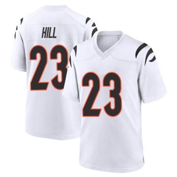 Dax Hill Men's White Game Jersey