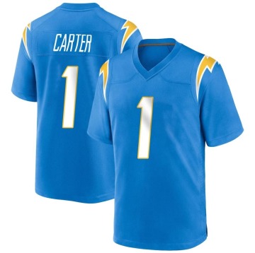 DeAndre Carter Men's Blue Game Powder Alternate Jersey
