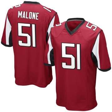 DeAngelo Malone Men's Red Game Team Color Jersey