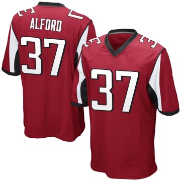 Dee Alford Men's Red Game Team Color Jersey