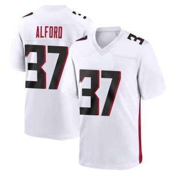 Dee Alford Men's White Game Jersey