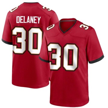 Dee Delaney Men's Red Game Team Color Jersey