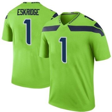 Dee Eskridge Men's Green Legend Color Rush Neon Jersey