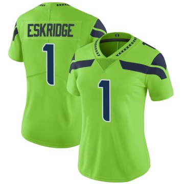Dee Eskridge Women's Green Limited Color Rush Neon Jersey