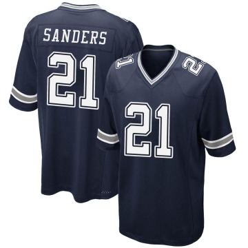 Deion Sanders Youth Navy Game Team Color Jersey