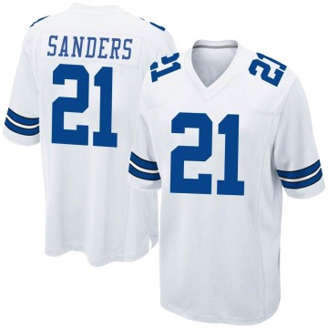 Deion Sanders Youth White Game Jersey