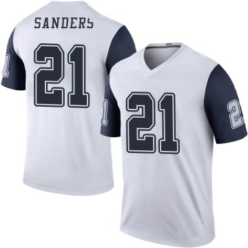 Deion Sanders Youth White Legend Color Rush Jersey