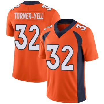 Delarrin Turner-Yell Men's Orange Limited Team Color Vapor Untouchable Jersey