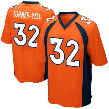 Delarrin Turner-Yell Youth Orange Game Team Color Jersey