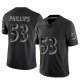 Del'Shawn Phillips Men's Black Limited Reflective Jersey