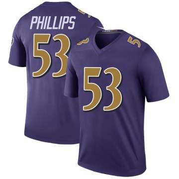 Del'Shawn Phillips Men's Purple Legend Color Rush Jersey
