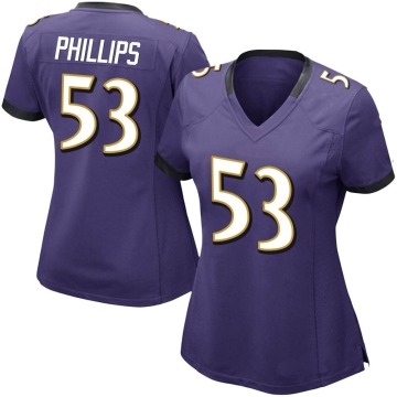 Del'Shawn Phillips Women's Purple Limited Team Color Vapor Untouchable Jersey