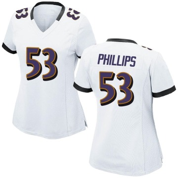 Del'Shawn Phillips Women's White Game Jersey