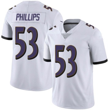 Del'Shawn Phillips Youth White Limited Vapor Untouchable Jersey