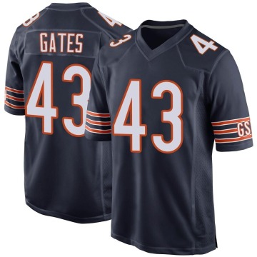 DeMarquis Gates Youth Navy Game Team Color Jersey