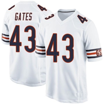 DeMarquis Gates Youth White Game Jersey